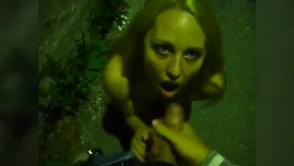 Forced his wife to undress on the street and fucked him and cum in her mouth