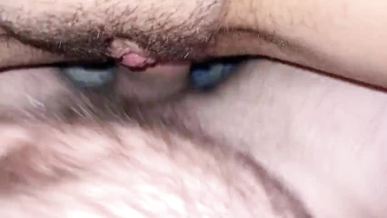 Close up sex with hairy wife