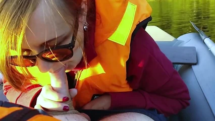 Boat ride with blowjob