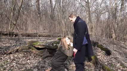 On the first date, he sucks in a deserted park